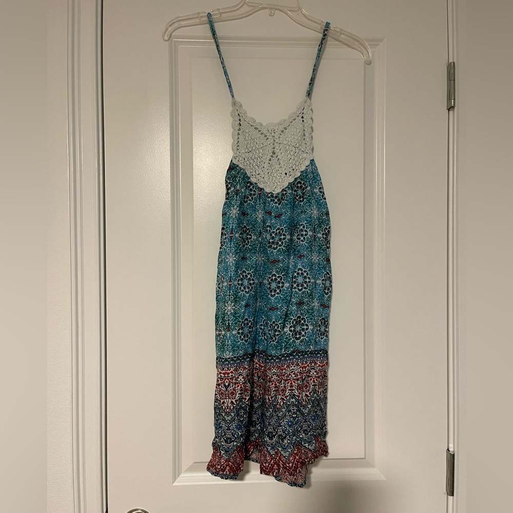 Raviya Crochet Lace Boho beach, cover-up, size L